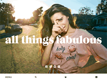 Tablet Screenshot of loveallthingsfabulous.com